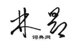 骆恒光林昂草书个性签名怎么写