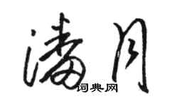 骆恒光潘月草书个性签名怎么写