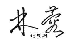 骆恒光林蓉草书个性签名怎么写
