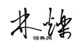 骆恒光林烁草书个性签名怎么写