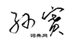骆恒光孙赛草书个性签名怎么写