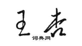 骆恒光王杏草书个性签名怎么写