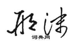骆恒光邢沫草书个性签名怎么写