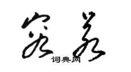 骆恒光容若草书个性签名怎么写