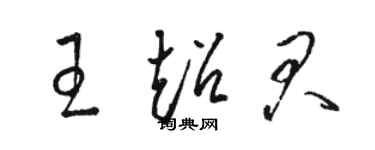 骆恒光王超君草书个性签名怎么写