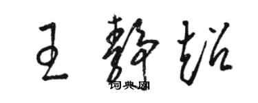 骆恒光王静超草书个性签名怎么写