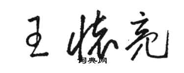 骆恒光王怀亮草书个性签名怎么写