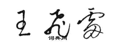骆恒光王飞雷草书个性签名怎么写