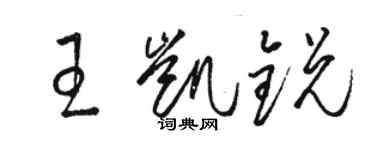 骆恒光王凯锐草书个性签名怎么写
