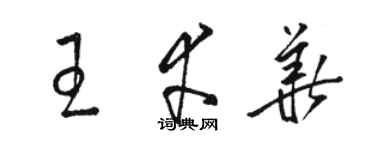 骆恒光王幸华草书个性签名怎么写