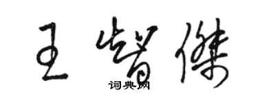骆恒光王智杰草书个性签名怎么写