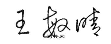 骆恒光王敏晴草书个性签名怎么写