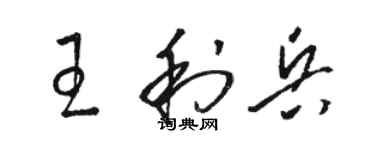 骆恒光王利兵草书个性签名怎么写