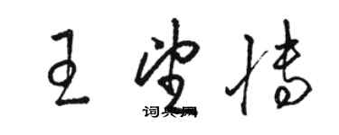 骆恒光王望博草书个性签名怎么写