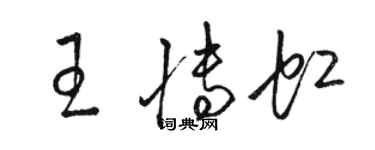 骆恒光王博虹草书个性签名怎么写