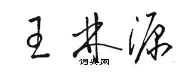 骆恒光王林源草书个性签名怎么写