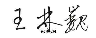 骆恒光王林巍草书个性签名怎么写