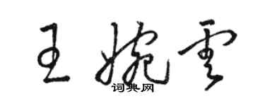 骆恒光王婉云草书个性签名怎么写