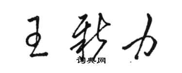 骆恒光王新力草书个性签名怎么写