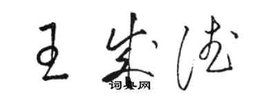 骆恒光王成德草书个性签名怎么写