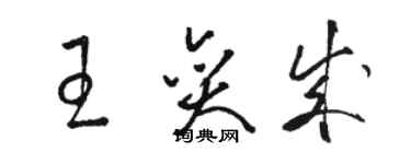 骆恒光王奕成草书个性签名怎么写