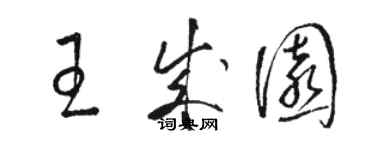 骆恒光王成园草书个性签名怎么写
