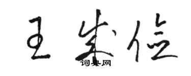 骆恒光王成俭草书个性签名怎么写