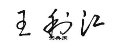 骆恒光王利江草书个性签名怎么写