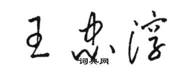 骆恒光王忠淳草书个性签名怎么写