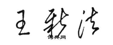 骆恒光王新法草书个性签名怎么写