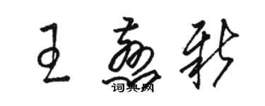 骆恒光王慈新草书个性签名怎么写