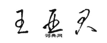 骆恒光王亚君草书个性签名怎么写