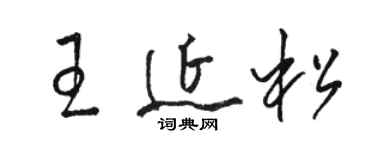骆恒光王延松草书个性签名怎么写