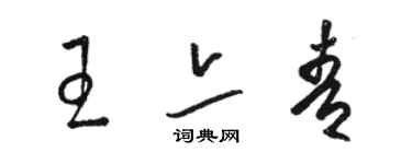 骆恒光王亦青草书个性签名怎么写