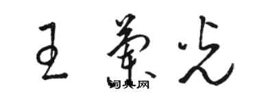 骆恒光王兰光草书个性签名怎么写