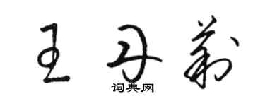 骆恒光王丹莉草书个性签名怎么写
