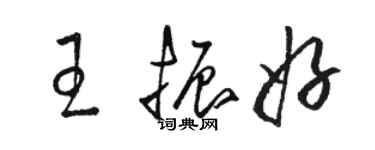 骆恒光王振好草书个性签名怎么写