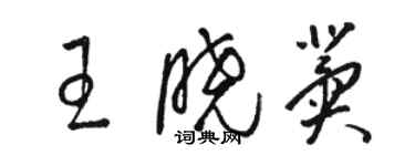 骆恒光王晓冀草书个性签名怎么写