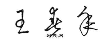 骆恒光王春年草书个性签名怎么写