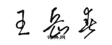 骆恒光王岳春草书个性签名怎么写