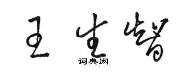 骆恒光王生智草书个性签名怎么写