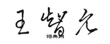 骆恒光王智允草书个性签名怎么写