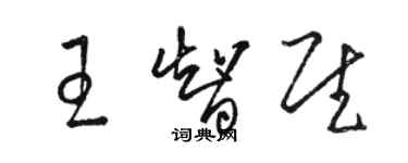 骆恒光王智慰草书个性签名怎么写