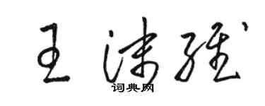 骆恒光王沫维草书个性签名怎么写
