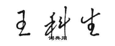 骆恒光王科生草书个性签名怎么写