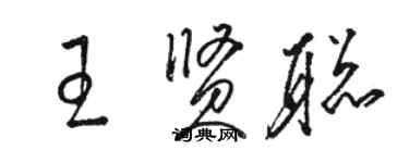 骆恒光王贤聪草书个性签名怎么写