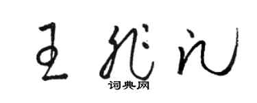 骆恒光王非凡草书个性签名怎么写