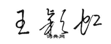 骆恒光王颖虹草书个性签名怎么写