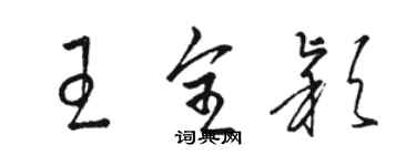 骆恒光王全颖草书个性签名怎么写