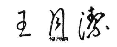 骆恒光王月洁草书个性签名怎么写